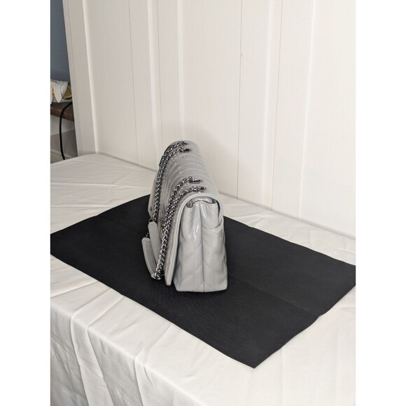 Karl Lagerfeld Lafayette - Quilted Patent Leather, Smoke, Grey, Silver - Picture 5 of 10